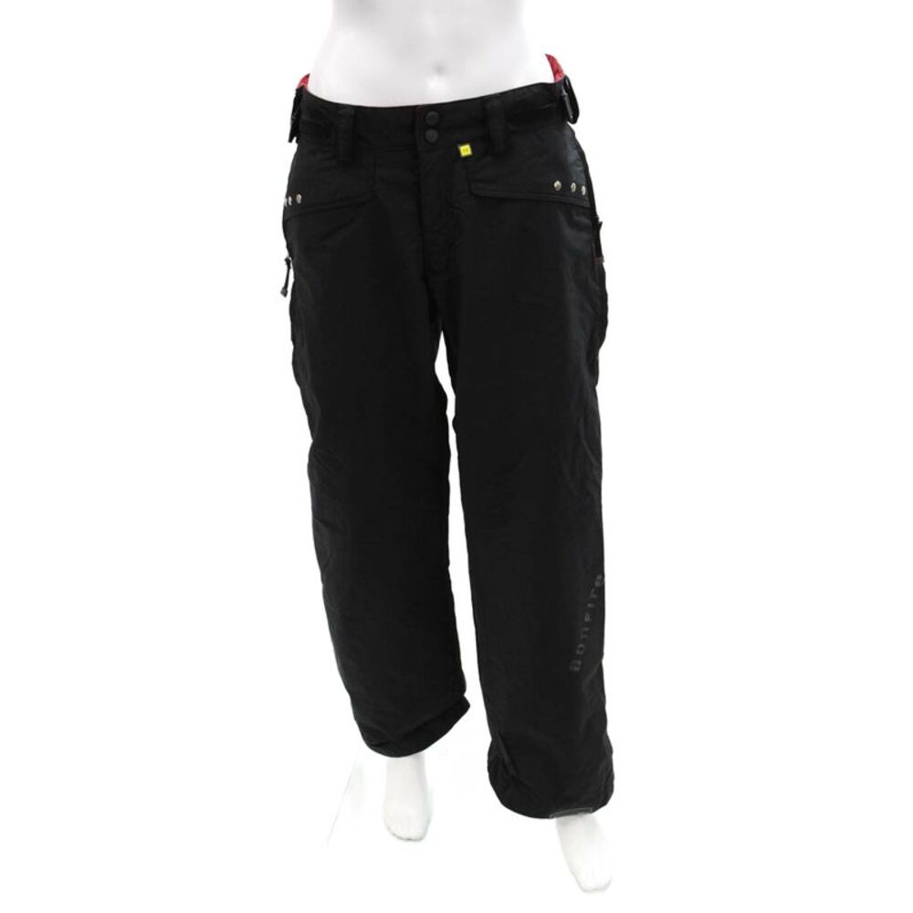 Bonfire Snowboarding Womens Zipper Fly Straight Leg Snow Pants Black Size Small